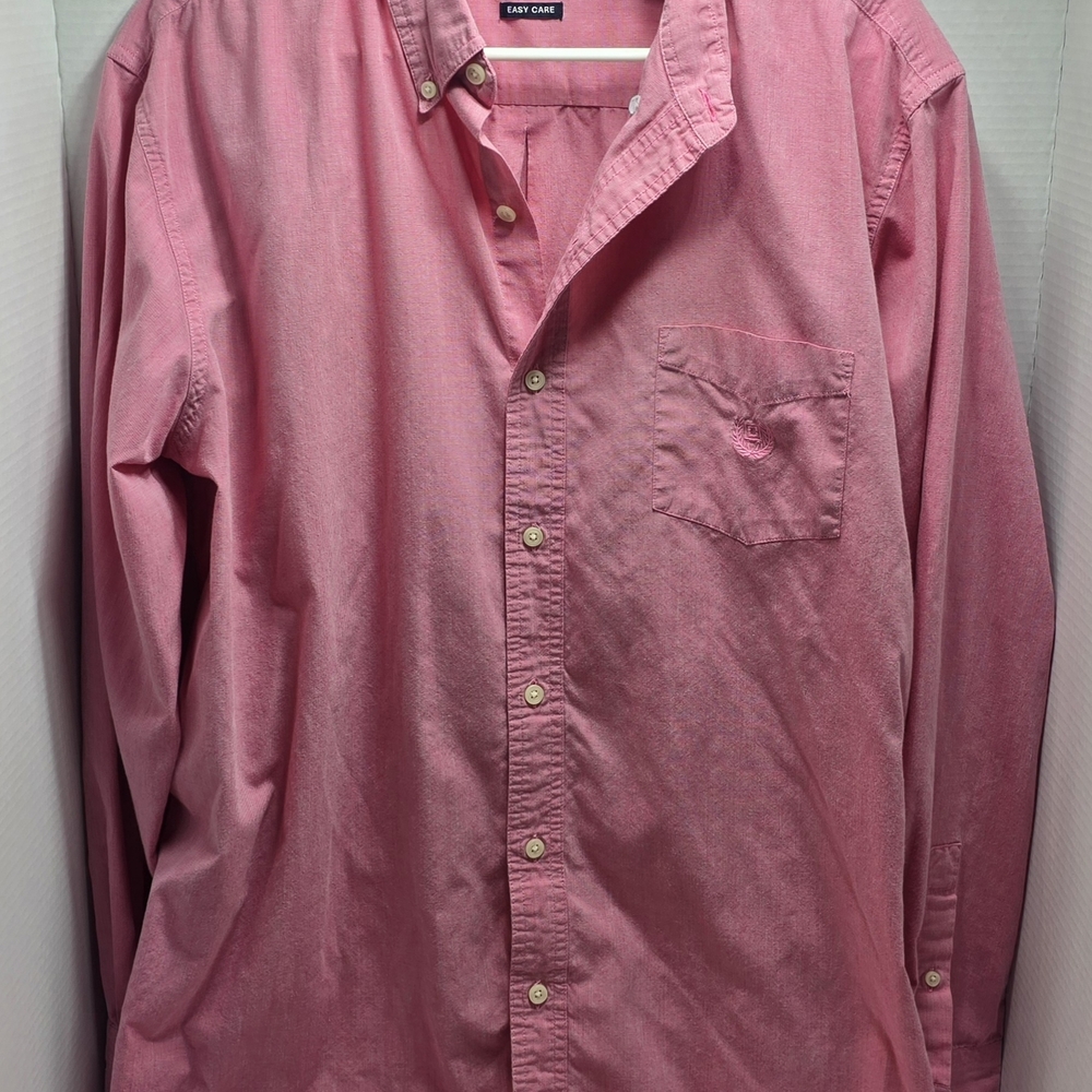 Chaps Men's Button-Down Shirt in Pink